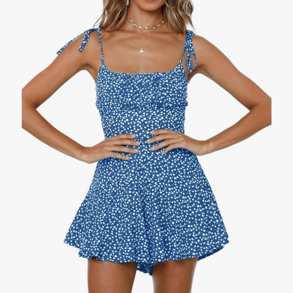 AMAZON Blue floral Romper
